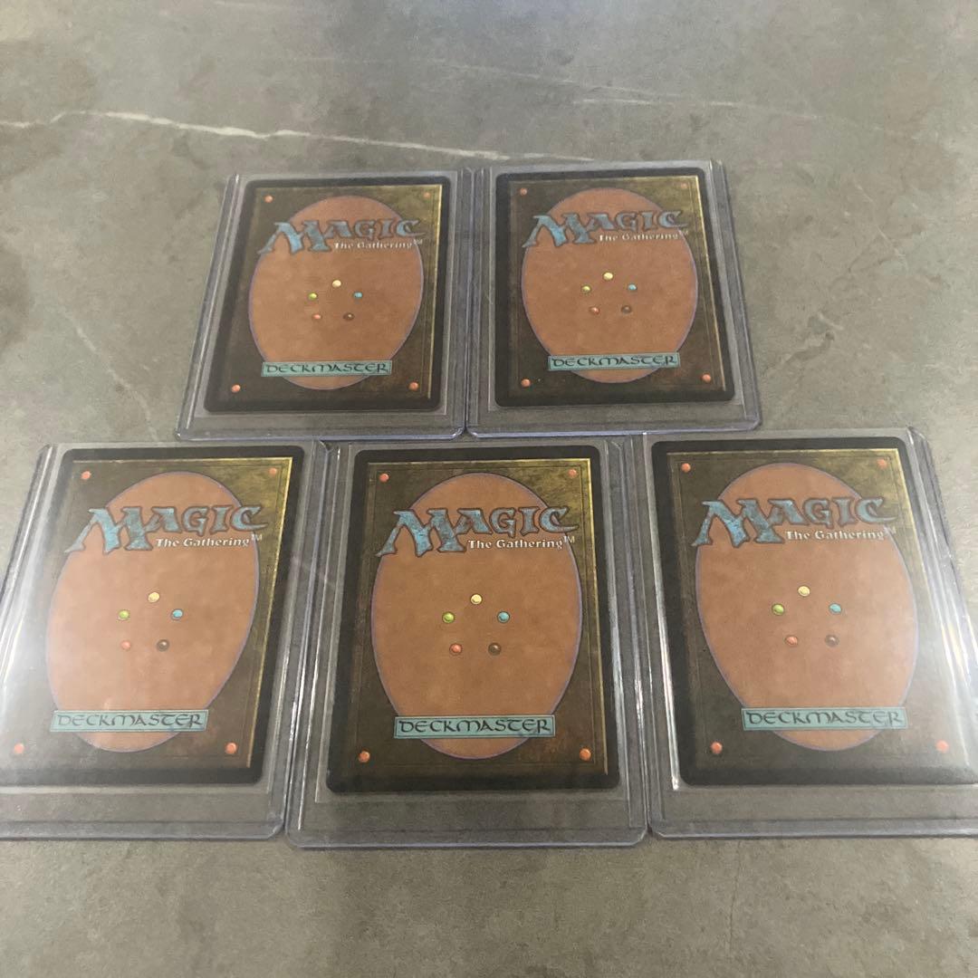 MTG スパイダーマン シンビオート レイズドFOIL 基本土地 ５枚セット
