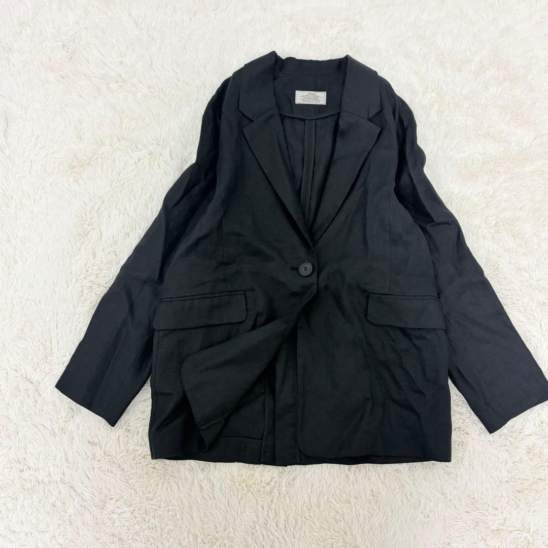 美品✨ジャーナルスタンダードレリューム　リネンオーバーサイズジャケット　黒