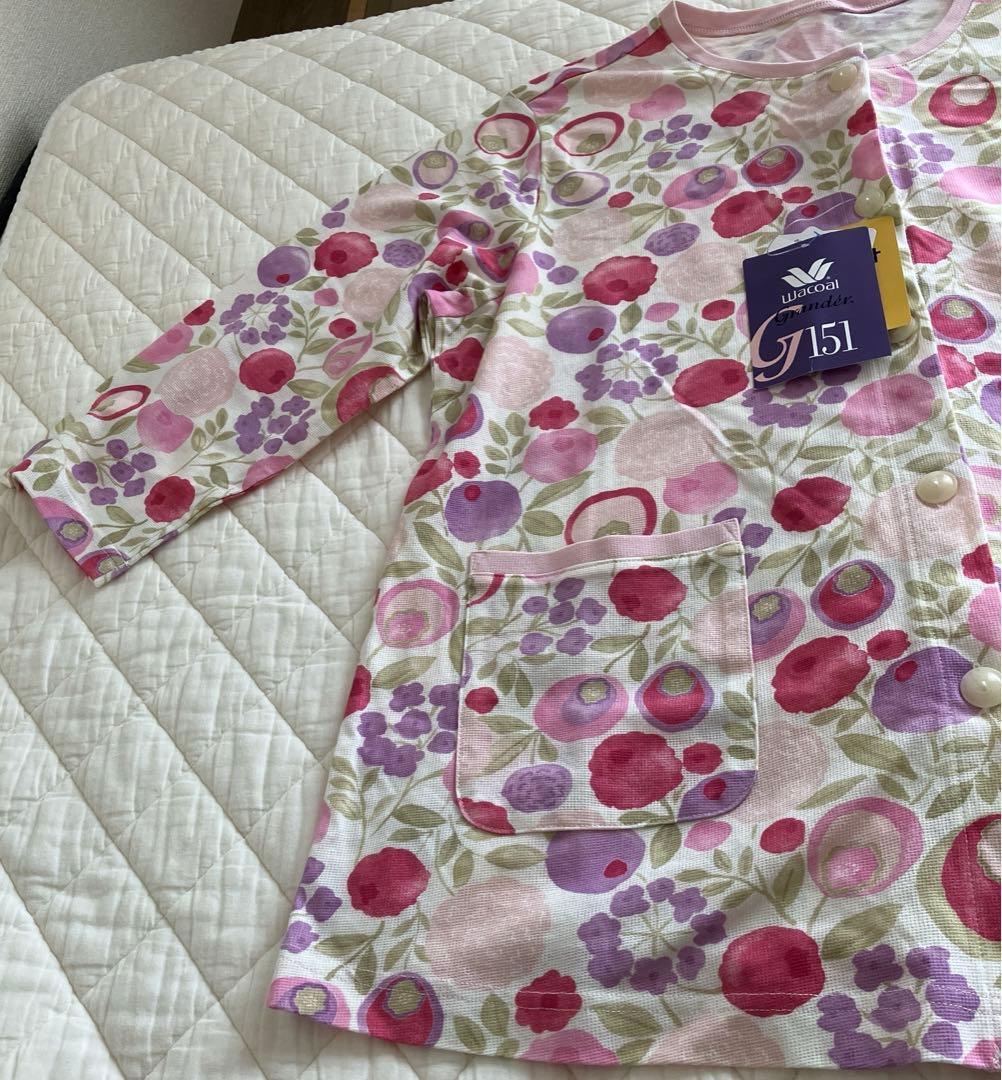 【未使用品】ワコール　グランダー　花柄パジャマ（7分袖・ロングパンツ）