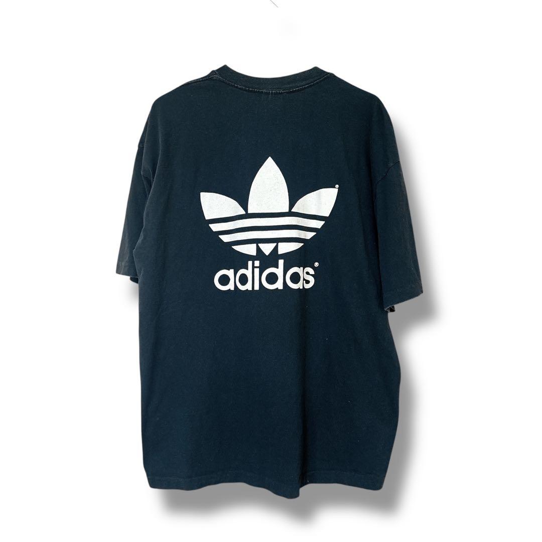 常田大希着用 90s USA製 old adidas 両面 Tシャツ ブラック