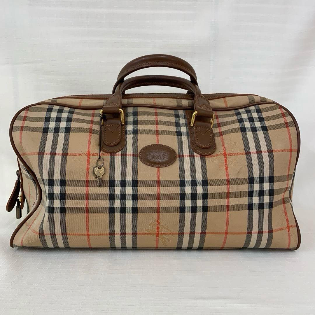 BURBERRY バーバリー　ボストンバッグ ノバチェック柄