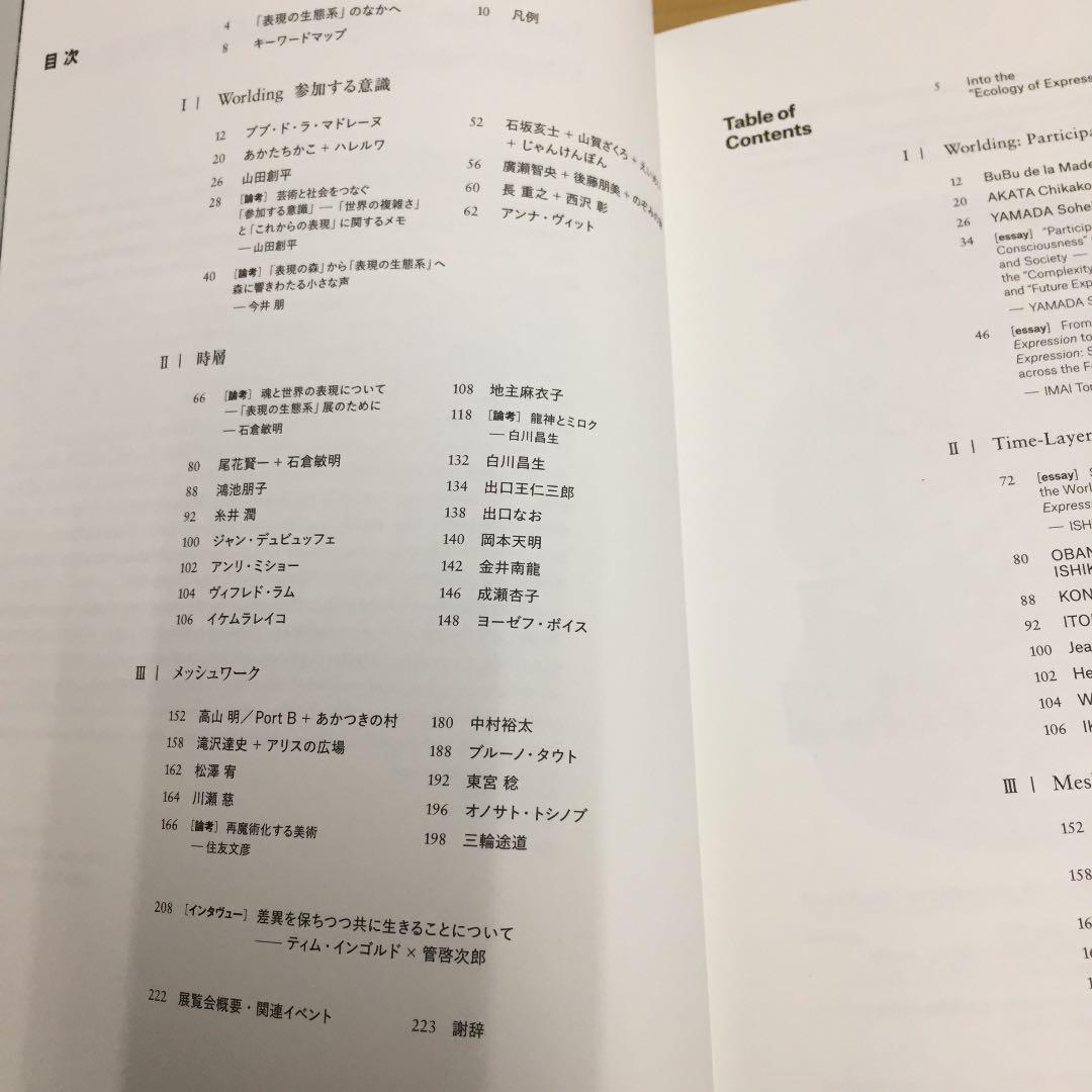 ★表現の生態系 世界との関係をつくりかえる 2019年発行 アーツ前橋 図録