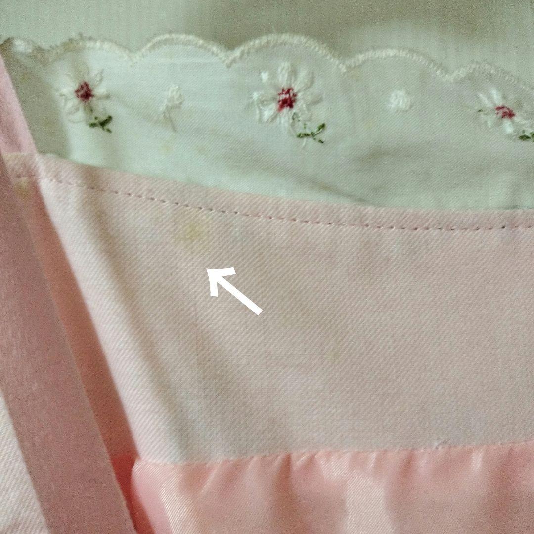 新品未使用　MILK ピンク　花柄　ワンピース　刺繍　肩リボン