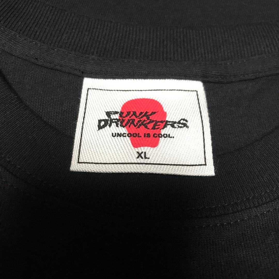 未使用 ブラックパールズ punkdrunkers コラボ Tシャツ 黒 XL