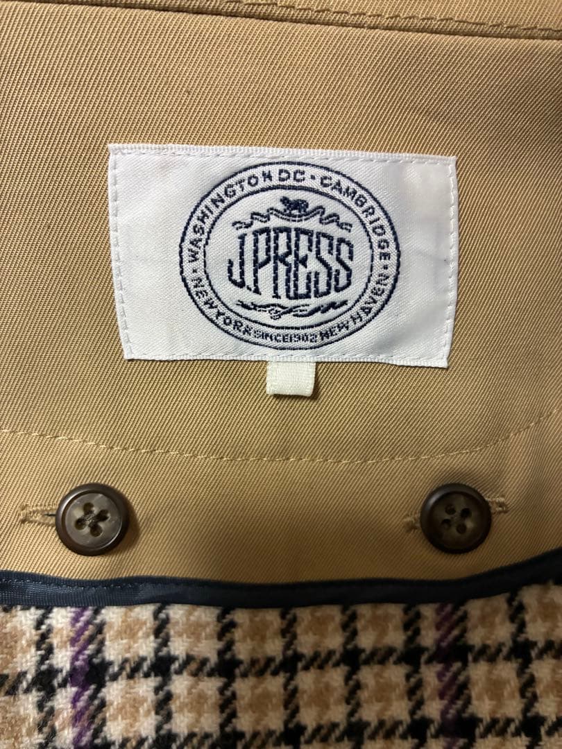 J Press Ladies ステンカラーコート スプリングコート　キャメル9
