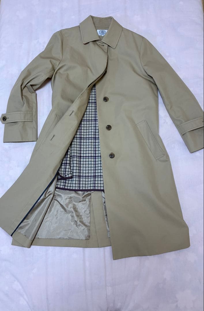 J Press Ladies ステンカラーコート スプリングコート　キャメル9
