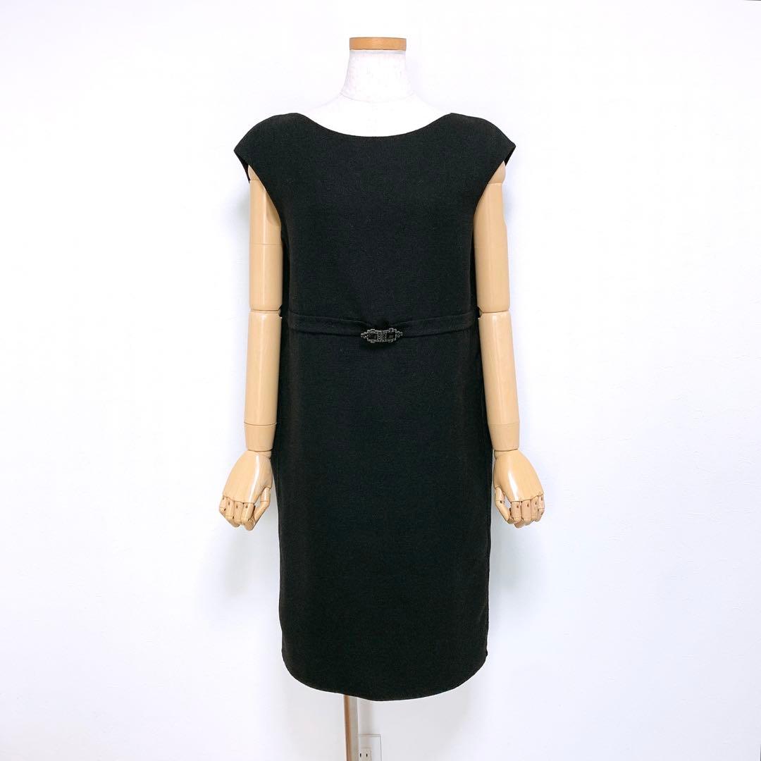 【美品✨】定価60,000円❤️アドーア✨サイズ36✨ウエストビジューワンピース