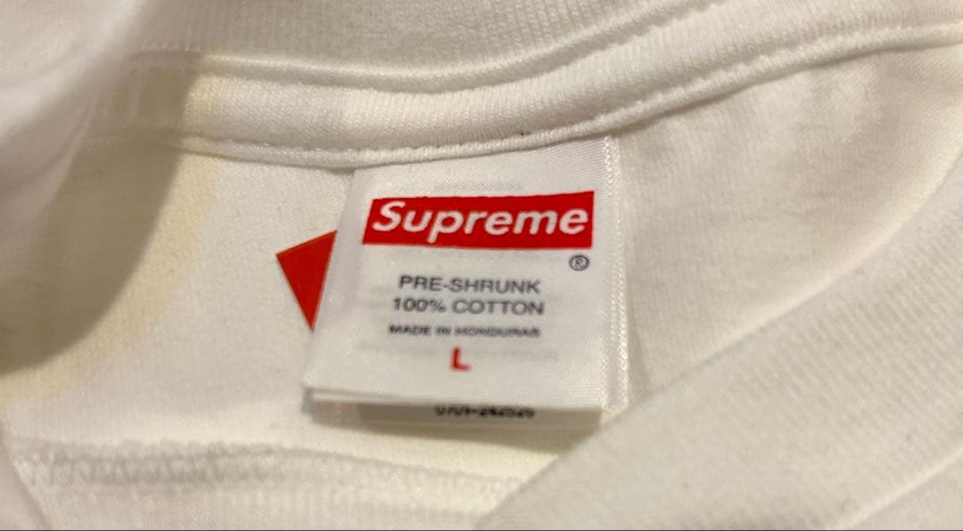 新品 Supreme Arabic Box Logo Tee White L