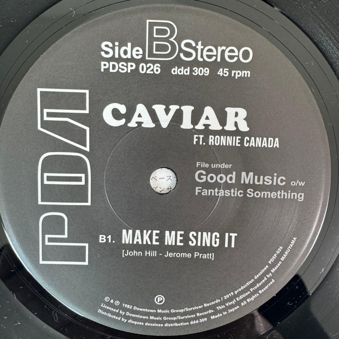 CAVIAR / NEVER STOP LOVING YOU 7インチレコード