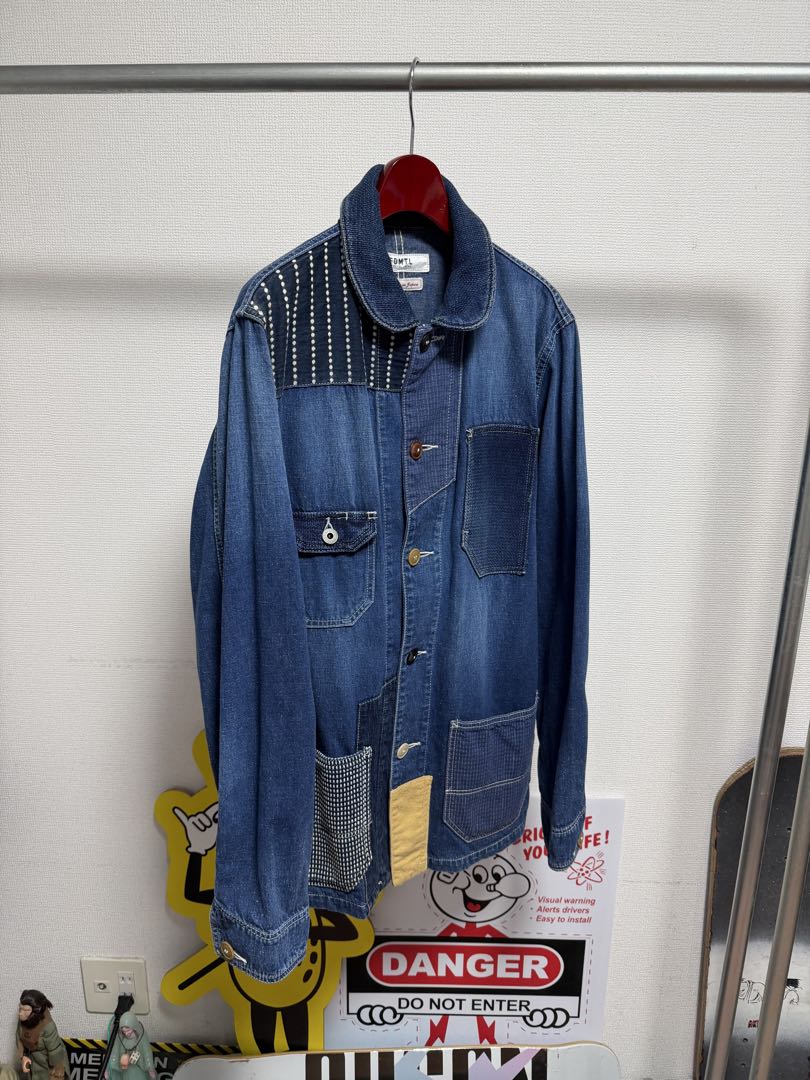 FDMTL COVERALL JACKET パッチワーク カバーオール　デニム3