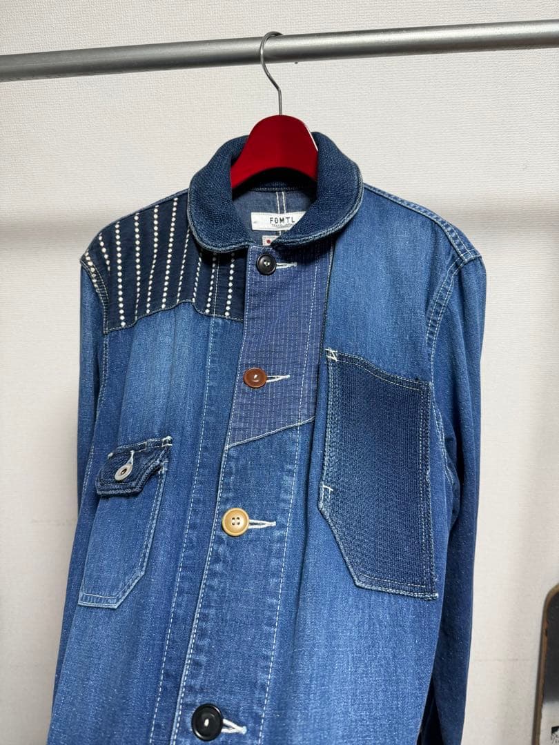 FDMTL COVERALL JACKET パッチワーク カバーオール　デニム3