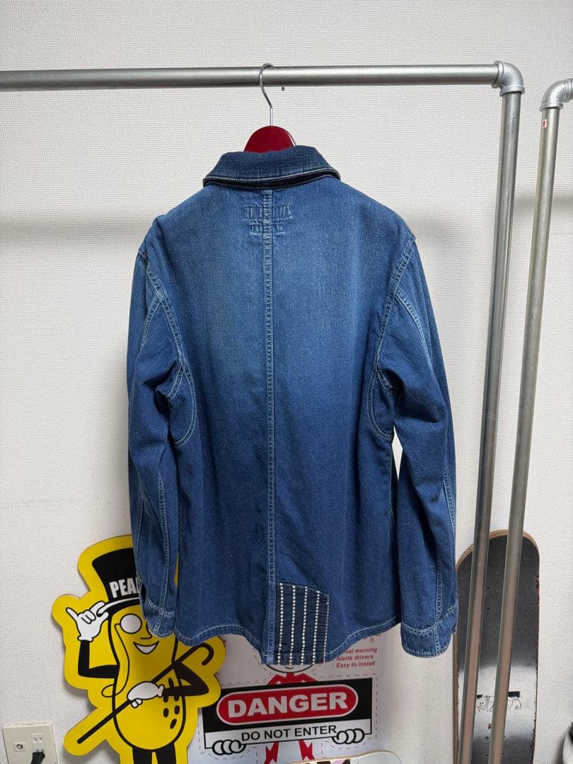 FDMTL COVERALL JACKET パッチワーク カバーオール　デニム3