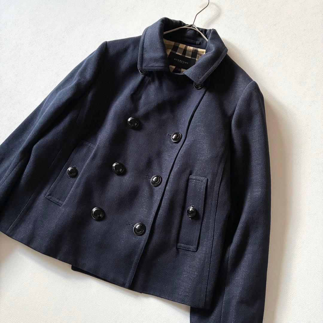 極美品✨バーバリーロンドン　アウター　ダブルブレスト　チェック　大きいサイズ46