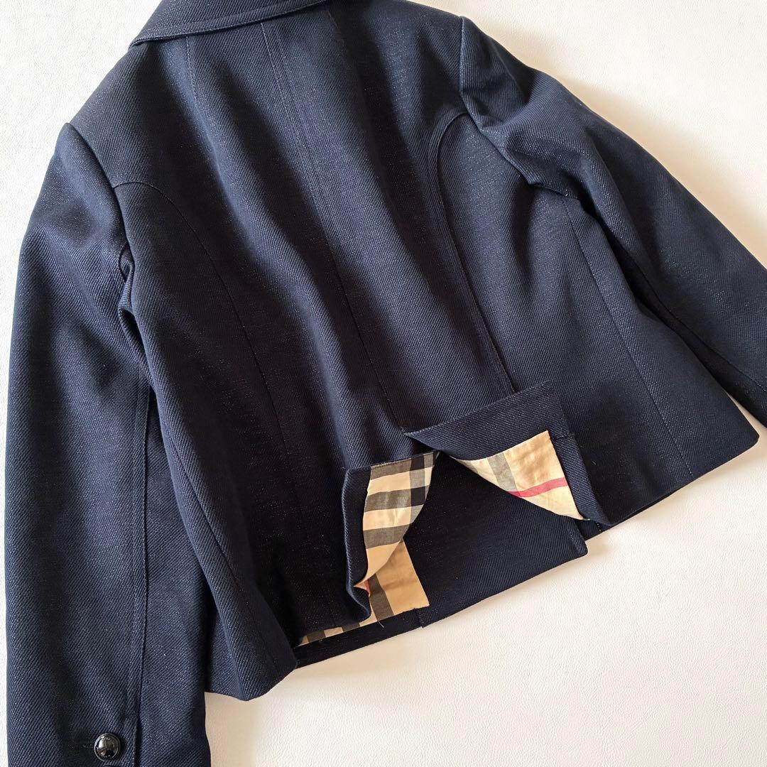 極美品✨バーバリーロンドン　アウター　ダブルブレスト　チェック　大きいサイズ46