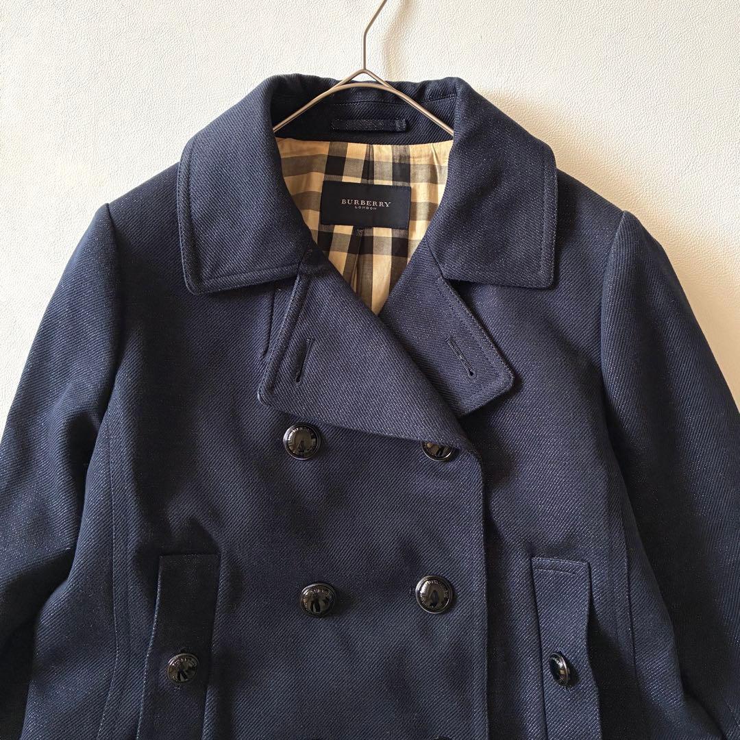 極美品✨バーバリーロンドン　アウター　ダブルブレスト　チェック　大きいサイズ46