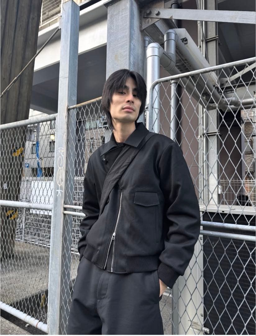 ジャケット・アウター SAIRENSSEI Asymmetric Placket Fur-Collar