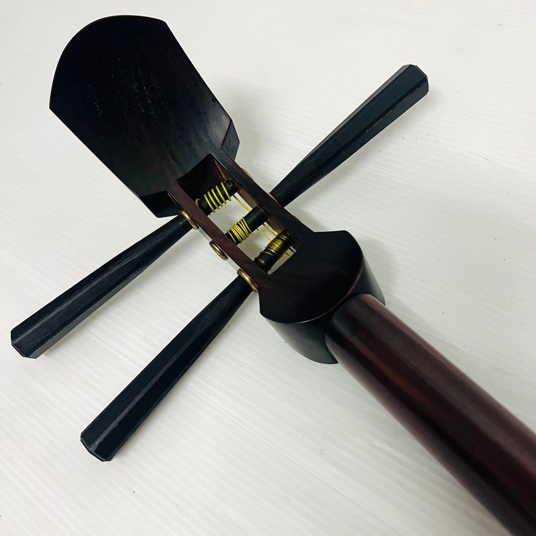 三味線　ハードケース付　紅木 和楽器 弦楽器 伝統楽器 中棹