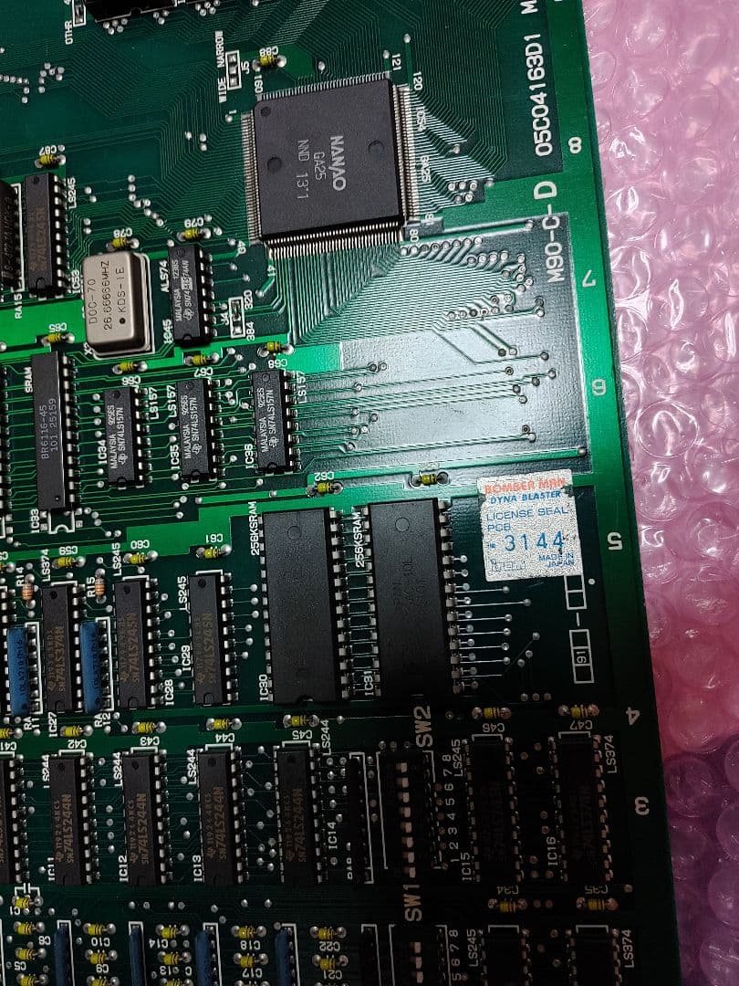BOMBER MAN 基板 1991年 IREM インストマニュアル純正 中古品