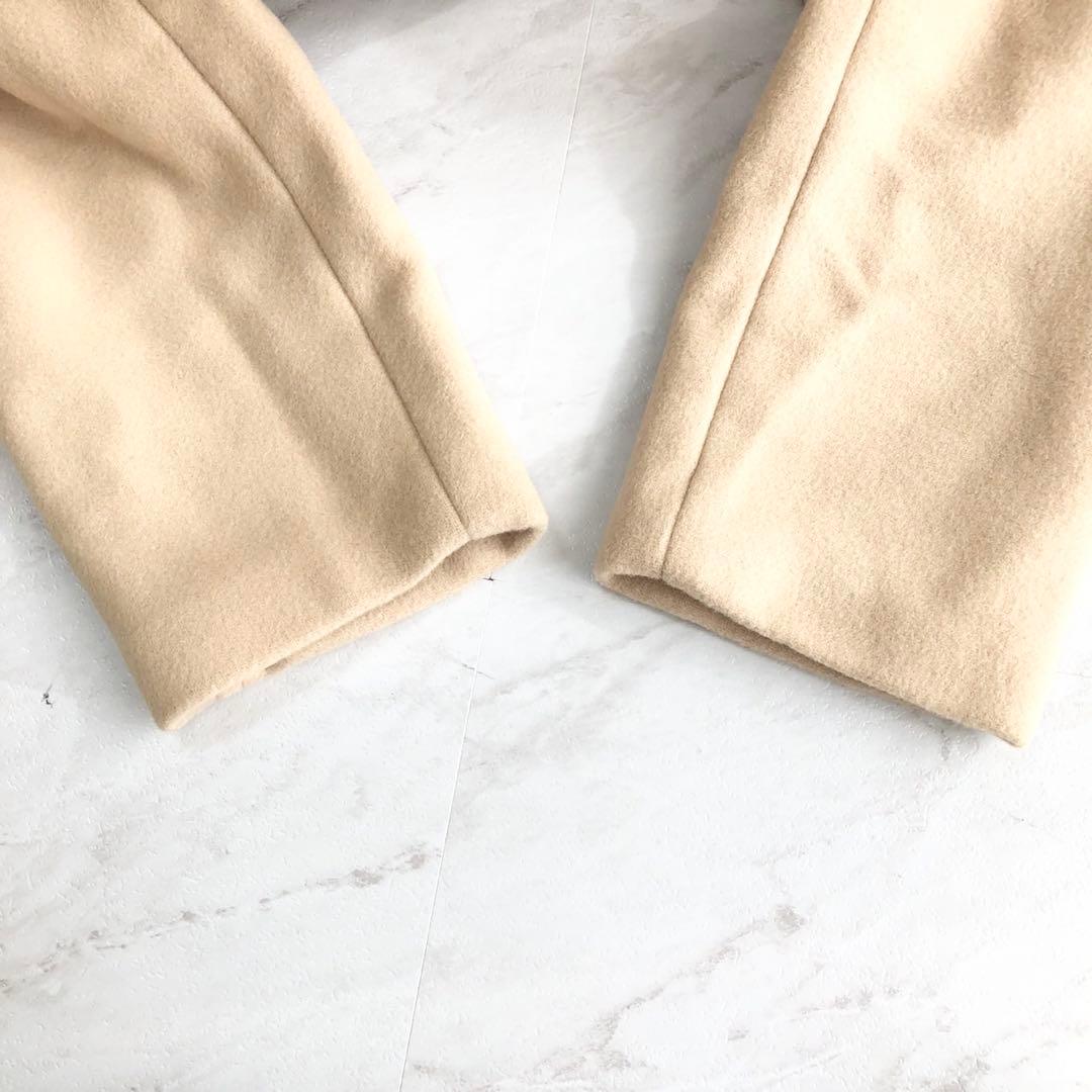 美品❤️スローブイエナ　パイルメルトンスタンドコクーンコート　ベージュ　M