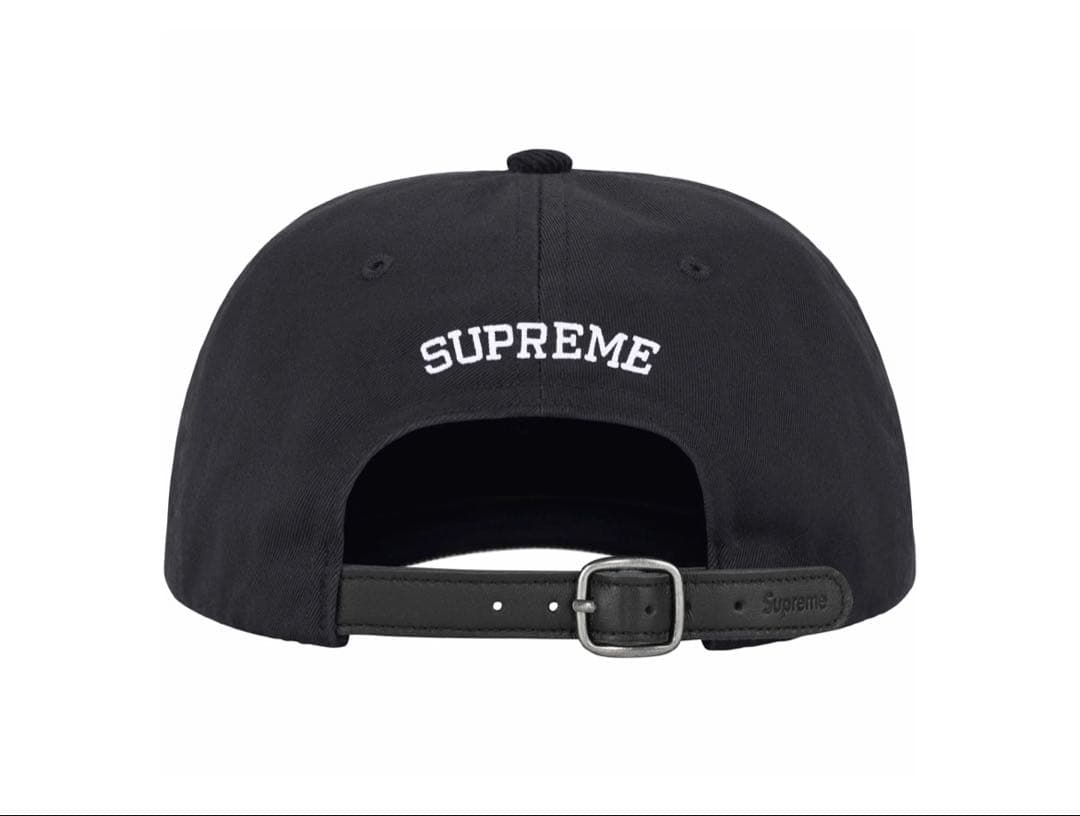 極美品 Supreme 2-Tone S Logo 6-Panel Cap 黒