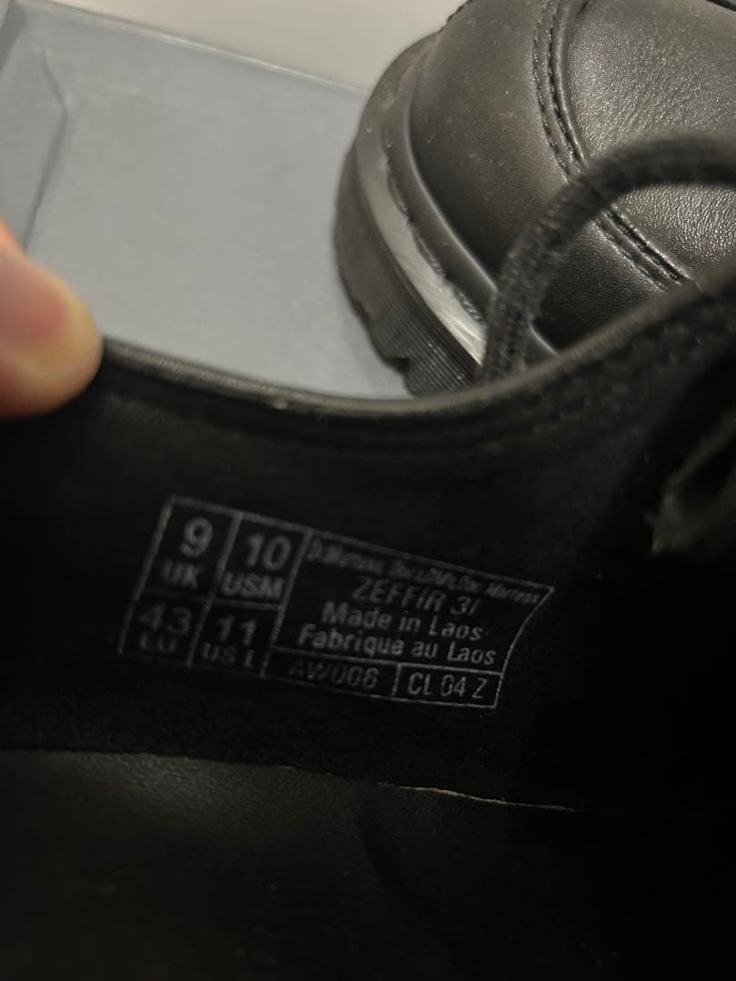 Dr. Martens ZEFFIR 3ホール ブラック