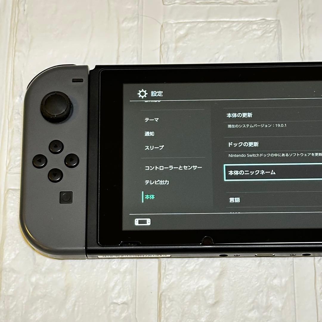 【前期モデル】ニンテンドースイッチ グレー ゲーム機 Switch 本体