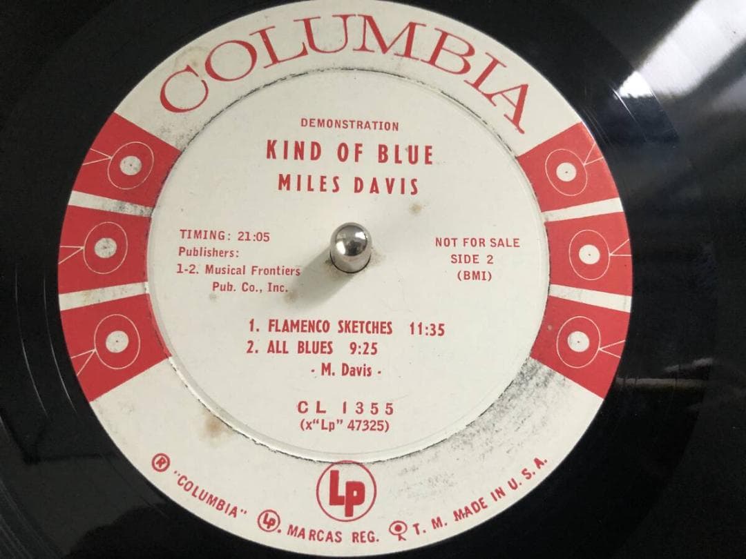 プロモ/米オリジ Miles Davis Kind Of Blue CL1355