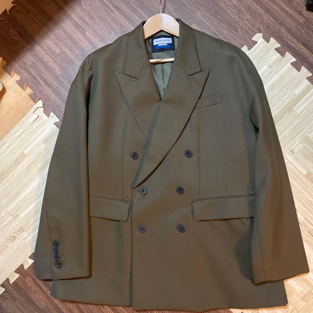 定価約4万円 maison special テーラードジャケット ダークグリーン