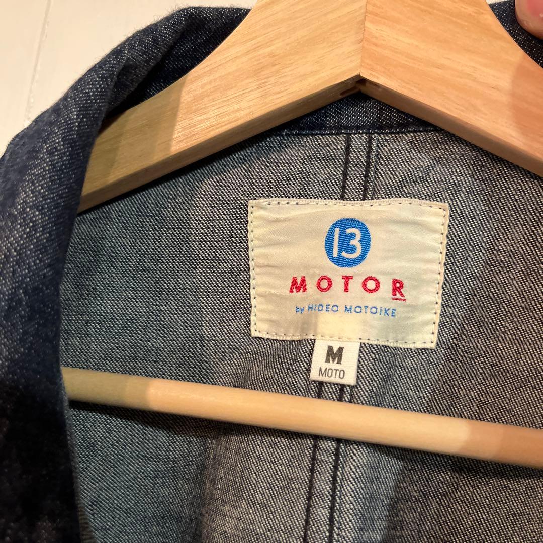 モトレザー　motoレザー motor カバーオール　M 11oz