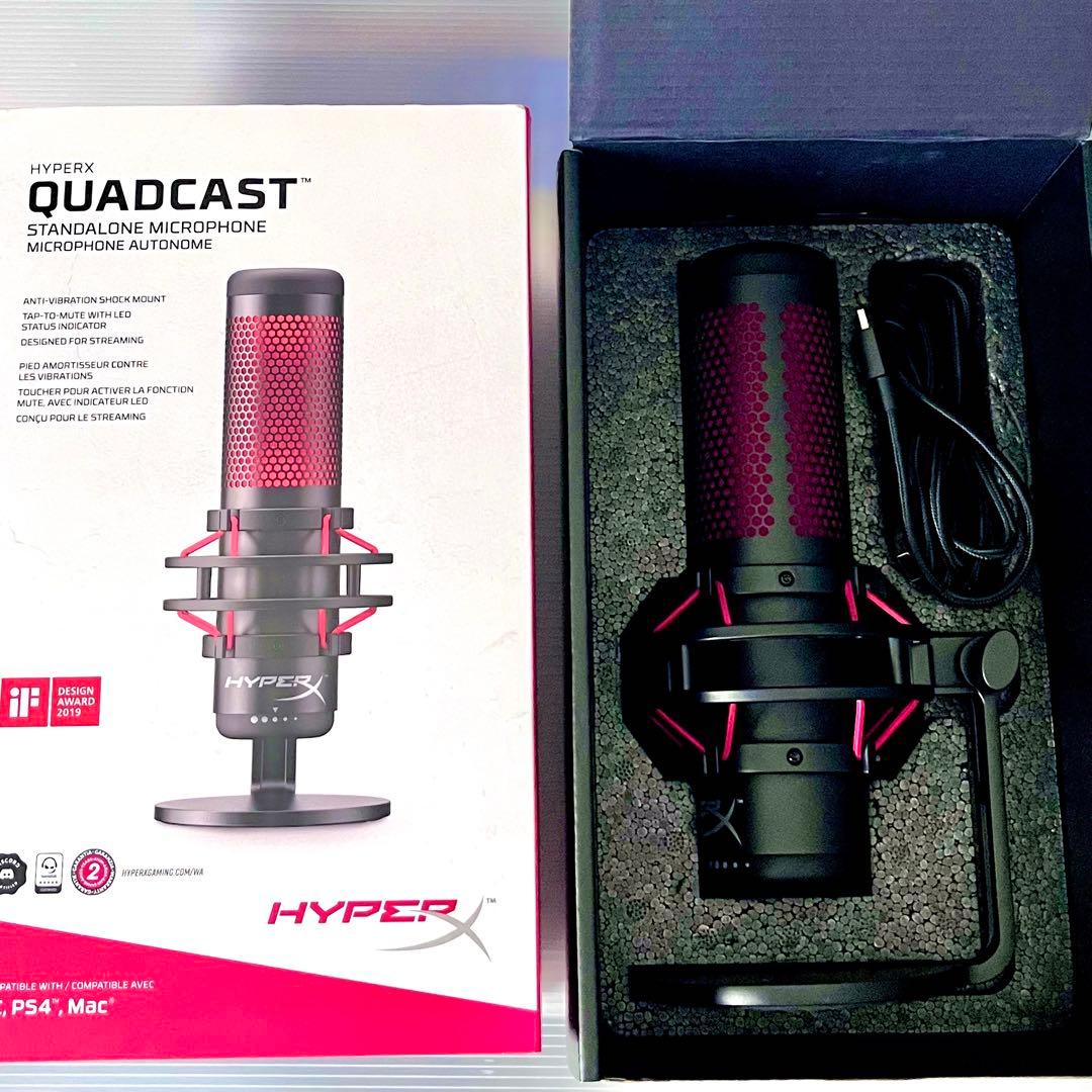 配信機器・PA機器・レコーディング機器 HyperX QuadCast HX-MICQC-BK