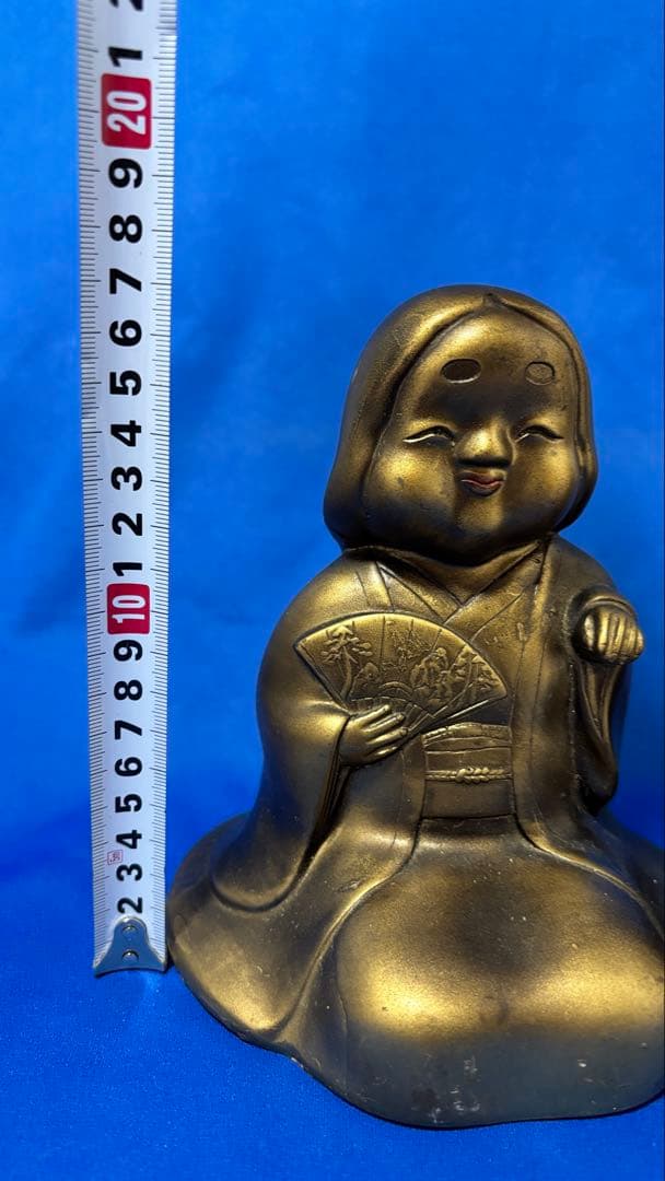 【2体セット】お多福像 春画　置物 お福さん おかめ 骨董品 手招き座像