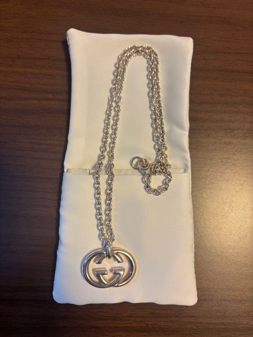 即日発送✨一品限り✨美品 ✨GUCCI シルバー ダブルGロゴ ネックレス