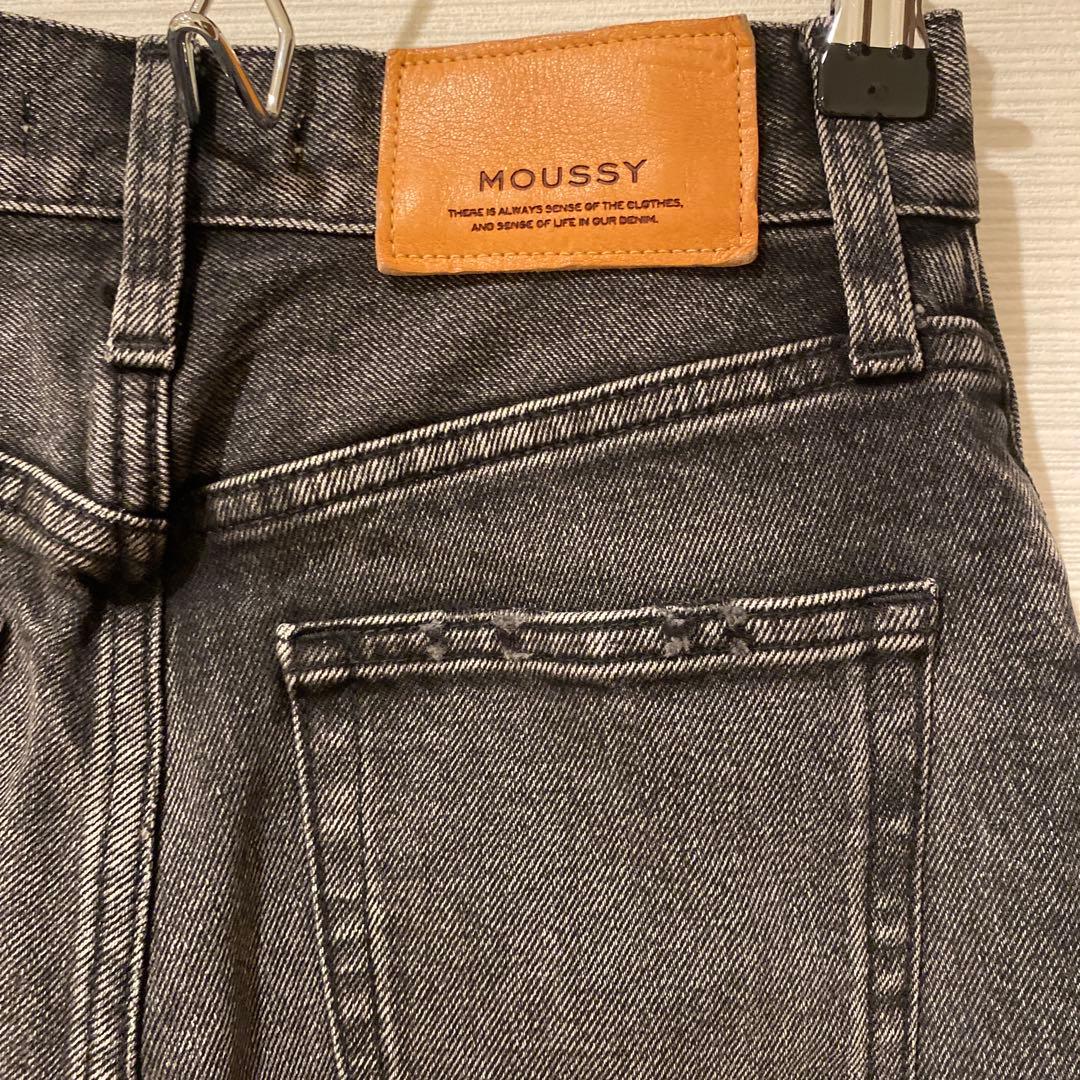 パンツ moussy MVS BLACK FLARE 24inch