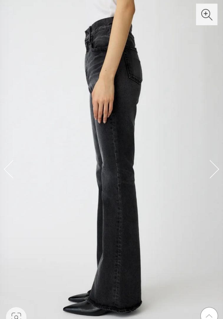 パンツ moussy MVS BLACK FLARE 24inch