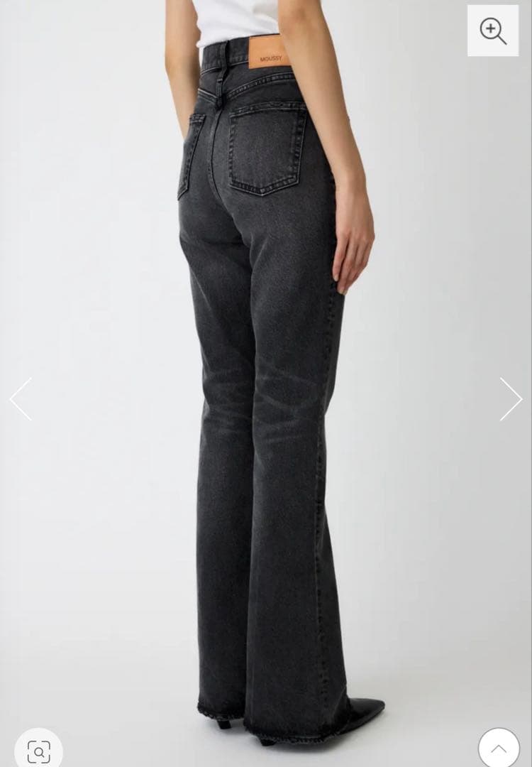パンツ moussy MVS BLACK FLARE 24inch