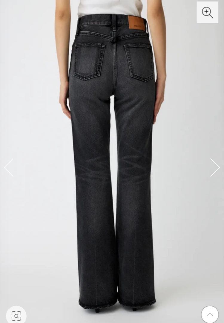 パンツ moussy MVS BLACK FLARE 24inch