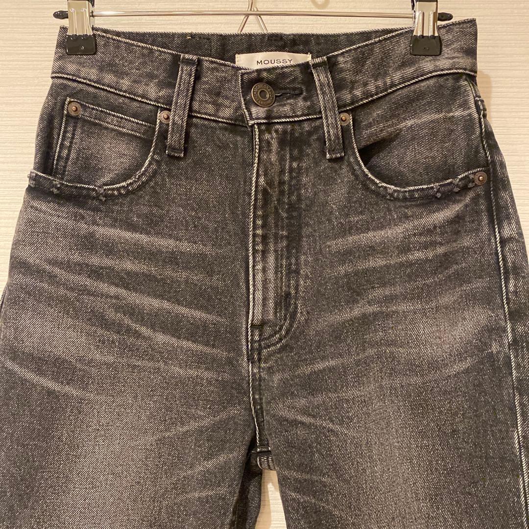 パンツ moussy MVS BLACK FLARE 24inch