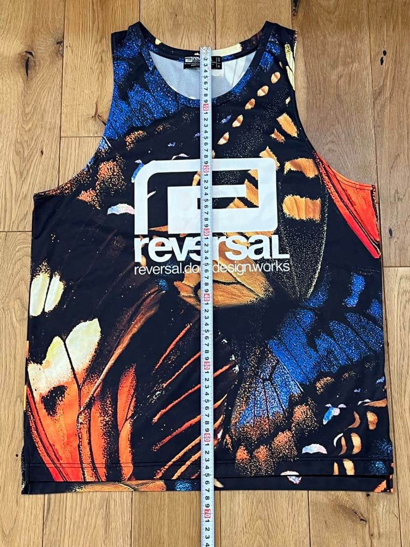 リバーサル reversal ドライタンクトップ　転写プリント　バタフライ