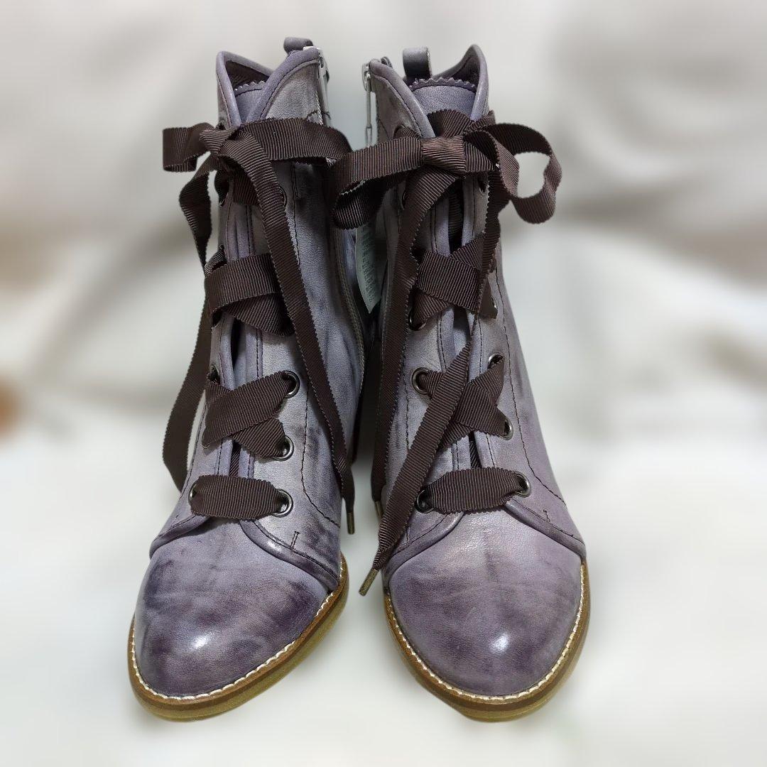 アナスイ ANNA SUI レースアップブーツ 24cm 未使用品