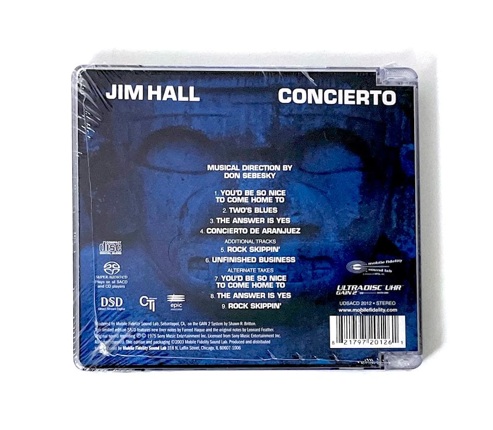 新品未開封 MFSL HYBRID SACD ジム・ホール CONCIERTO