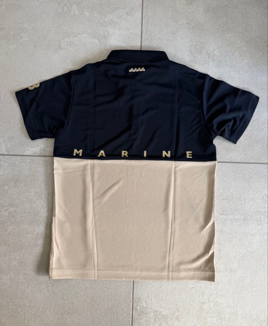 【新品】定価20,900円‼️ムータ　ポロシャツ　ネイピー×ベージュ　Mサイズ