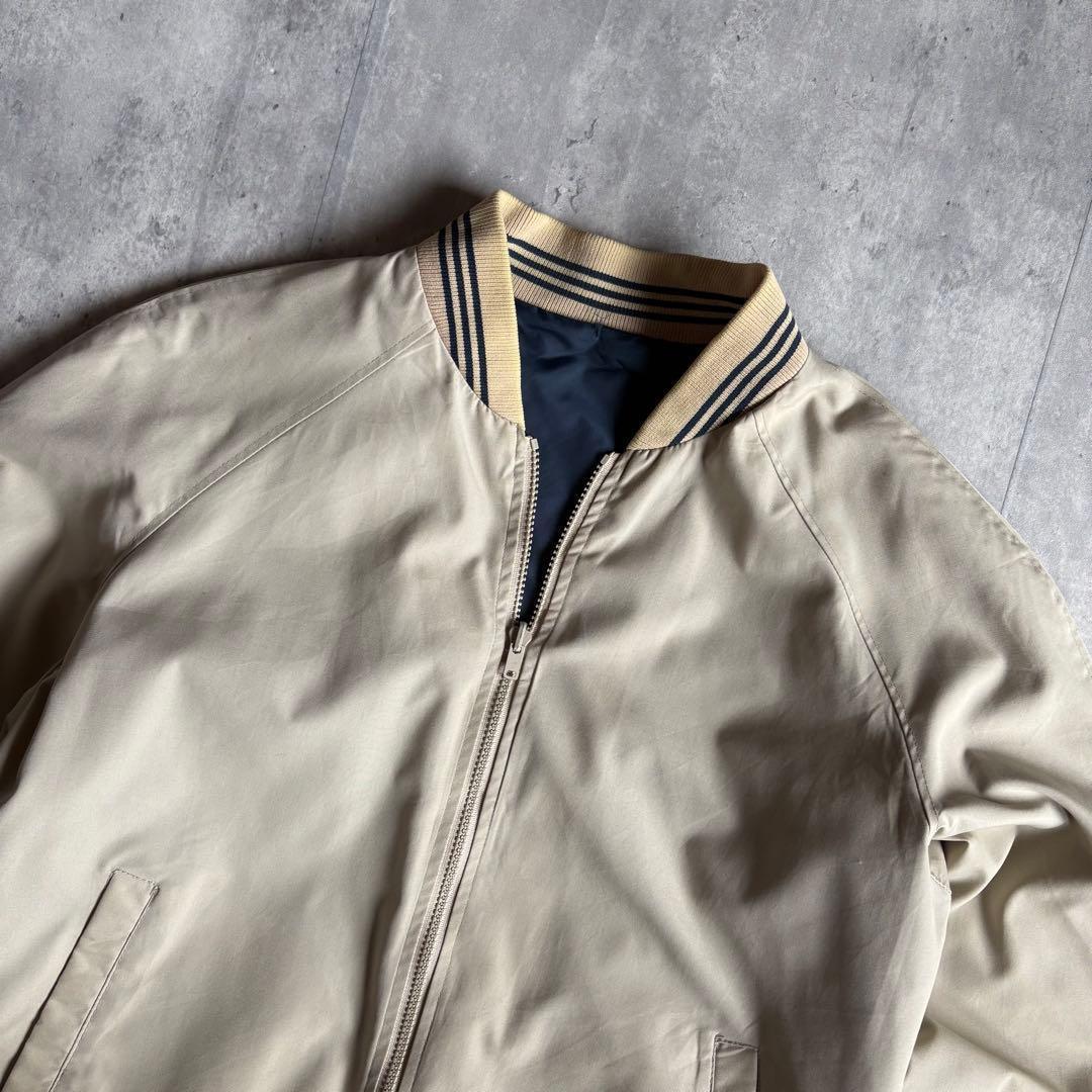 【80s vintage】リバーシブル　ジップブルゾン　WPL 短丈　古着