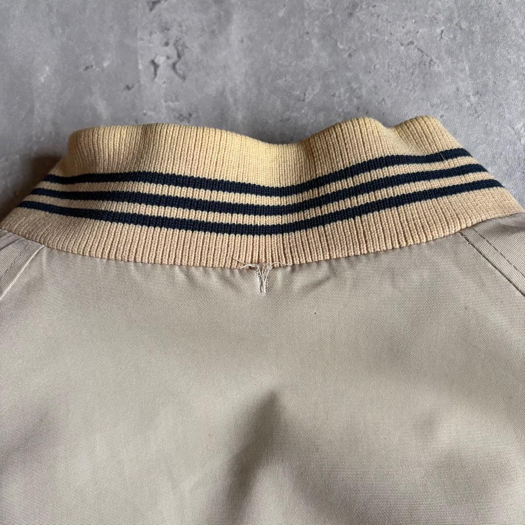 【80s vintage】リバーシブル　ジップブルゾン　WPL 短丈　古着