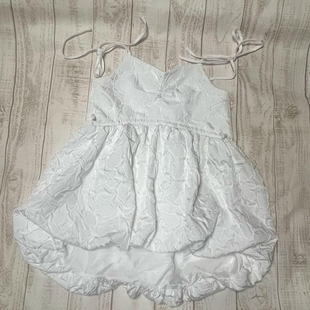 お値下げ中POPPY BALLOON CAMI TUNIC ホワイト チュニック