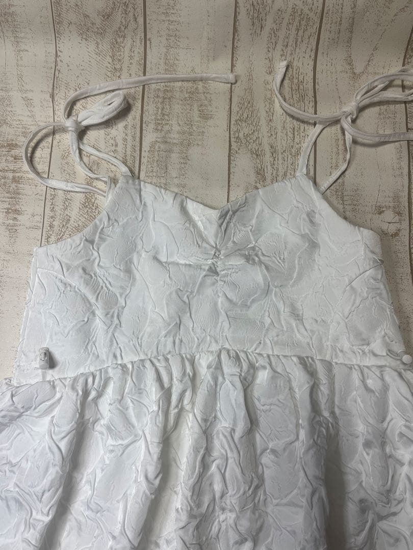 お値下げ中POPPY BALLOON CAMI TUNIC ホワイト チュニック