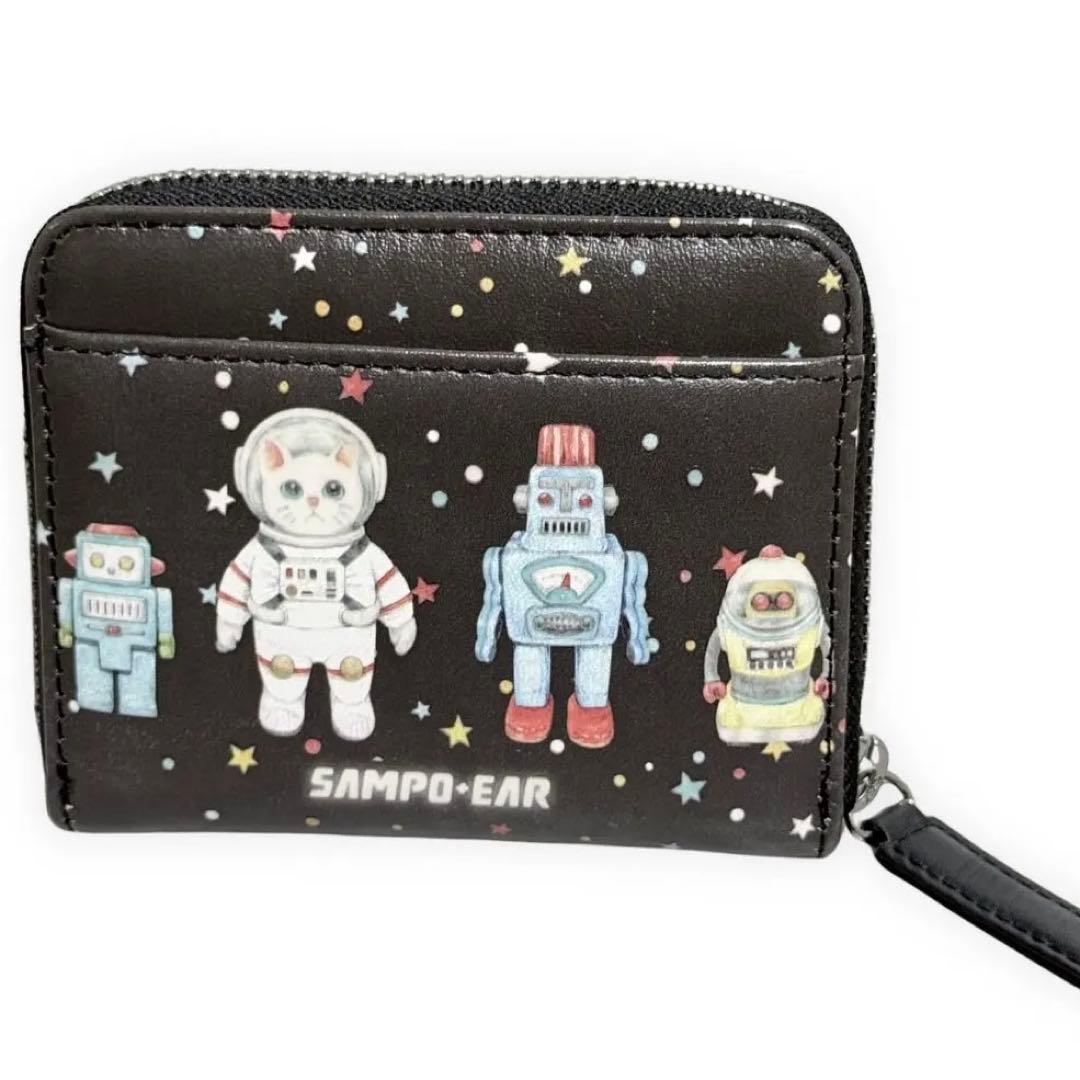 【203】sampo×perche×ear スペーストイ 折り財布 カードケース