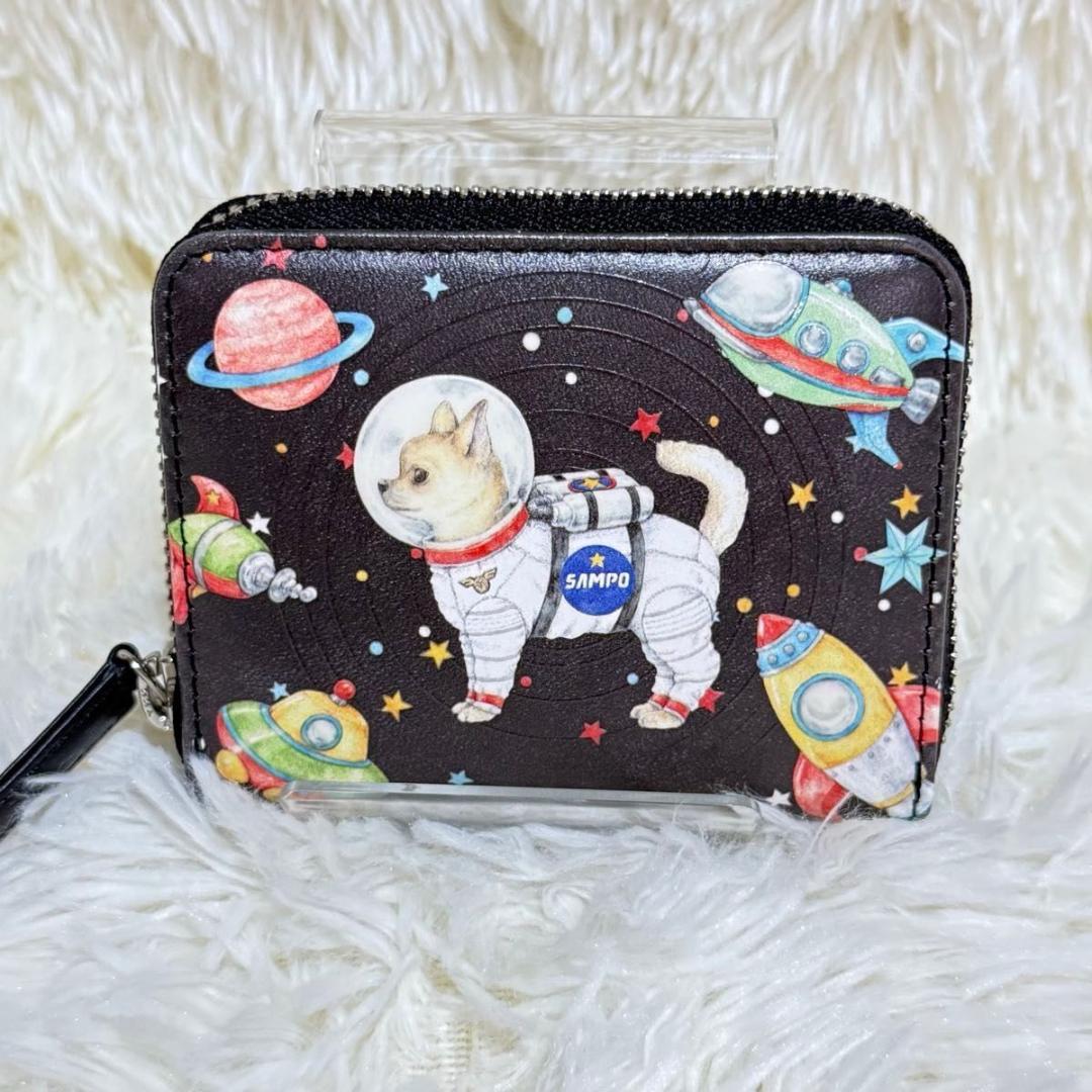 【203】sampo×perche×ear スペーストイ 折り財布 カードケース