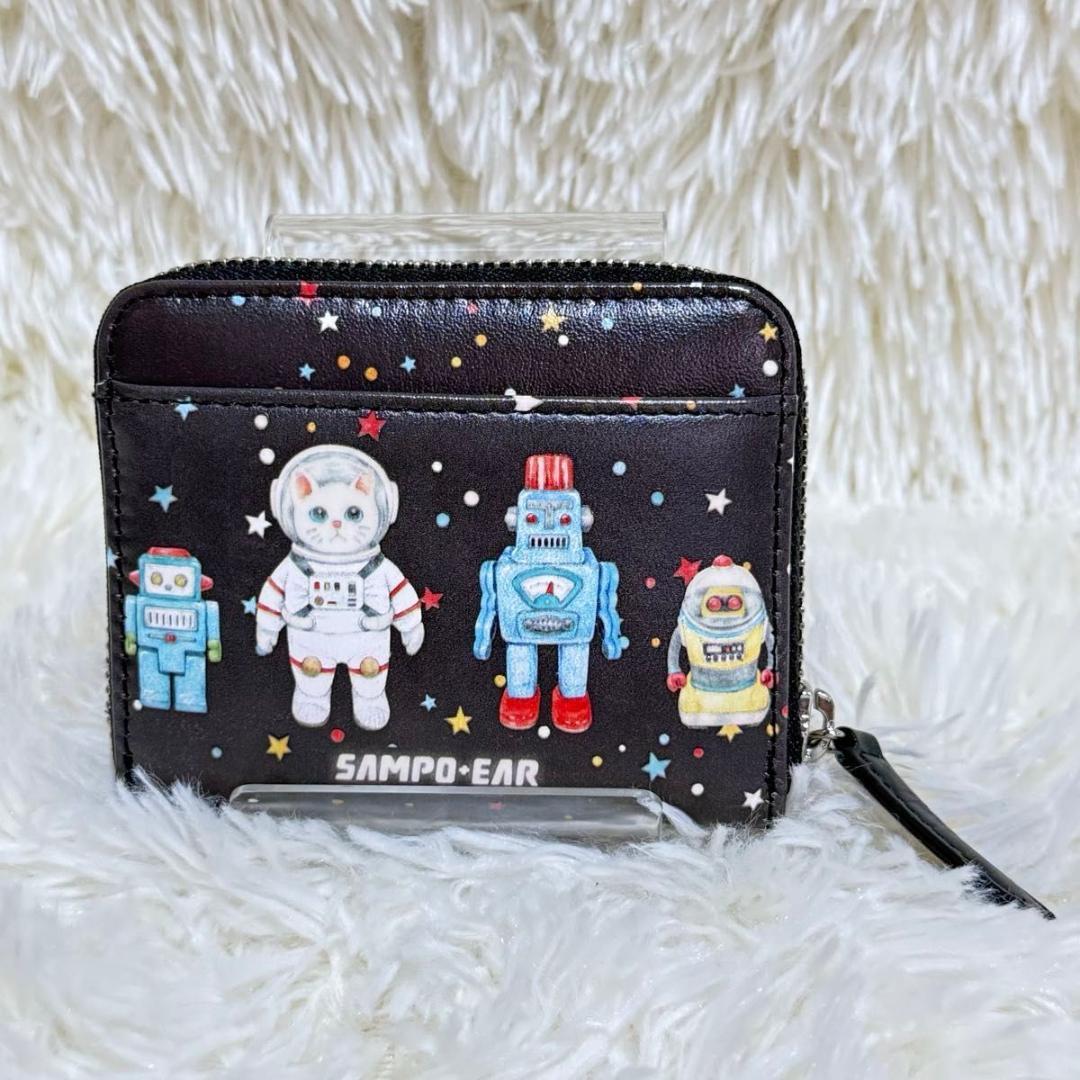 【203】sampo×perche×ear スペーストイ 折り財布 カードケース