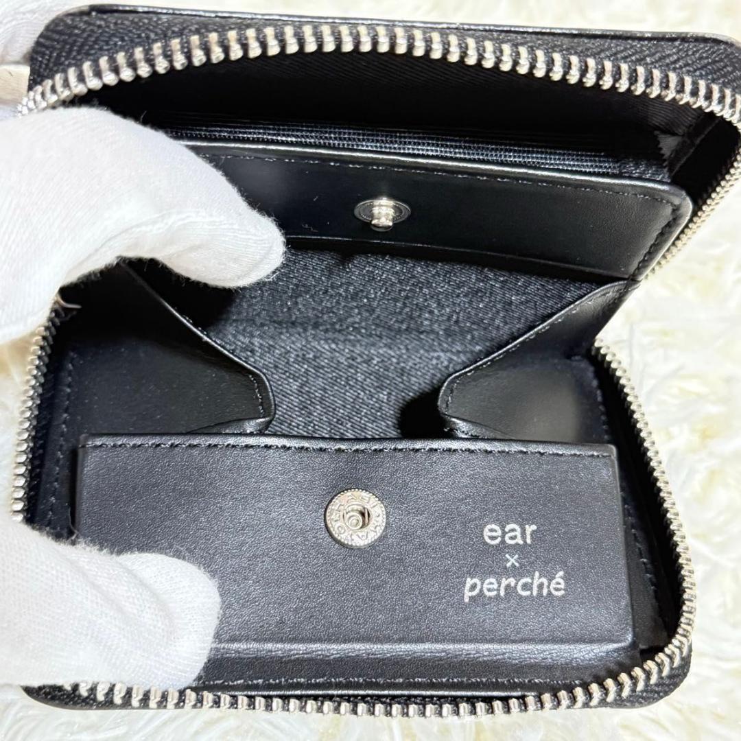 【203】sampo×perche×ear スペーストイ 折り財布 カードケース