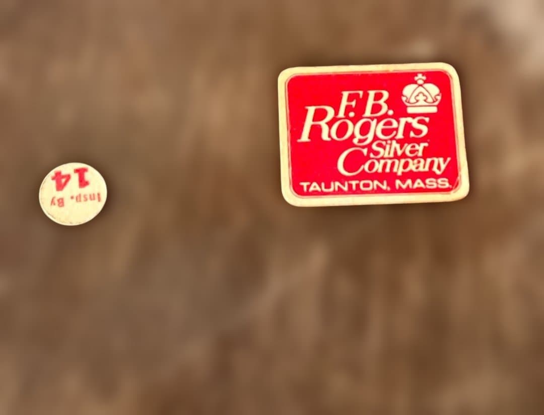 米国ヴィンテージ F.B. Rogers 銀仕上げ皿
